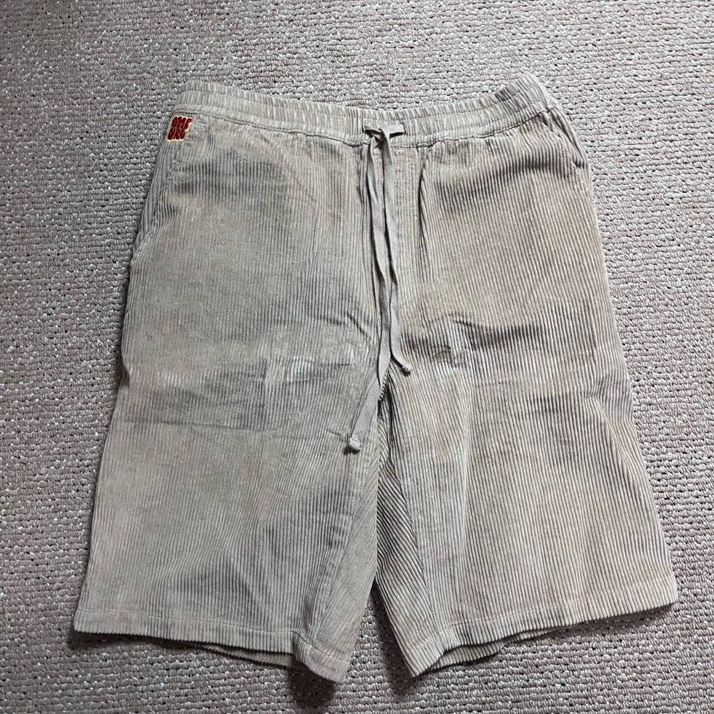 New Med Empyre Tan Corduroy Shorts